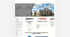 Desktop Screenshot of dustandson.com
